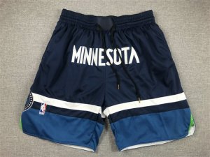 NBA Minnesota Timberwolves just don shorts bleu